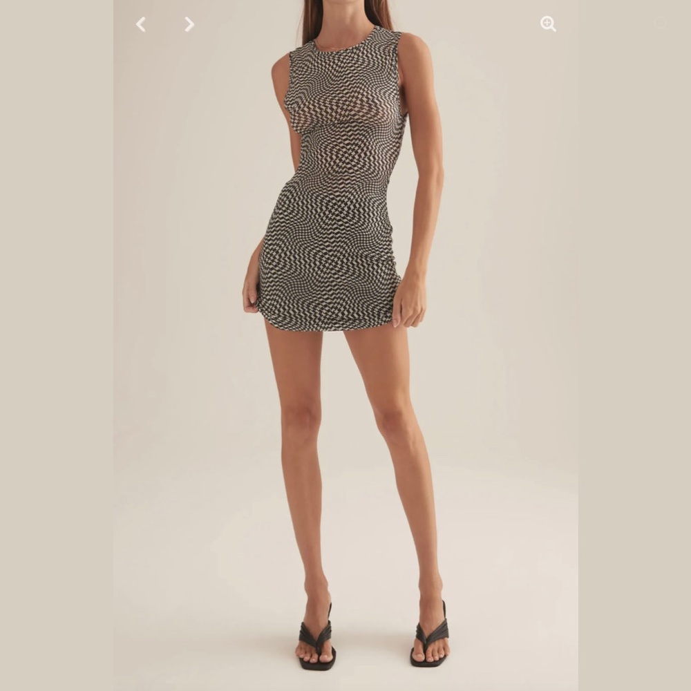 NWT SOLD OUT Ownley Jenner Dress Houndstooth XS